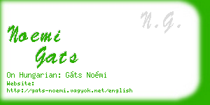 noemi gats business card